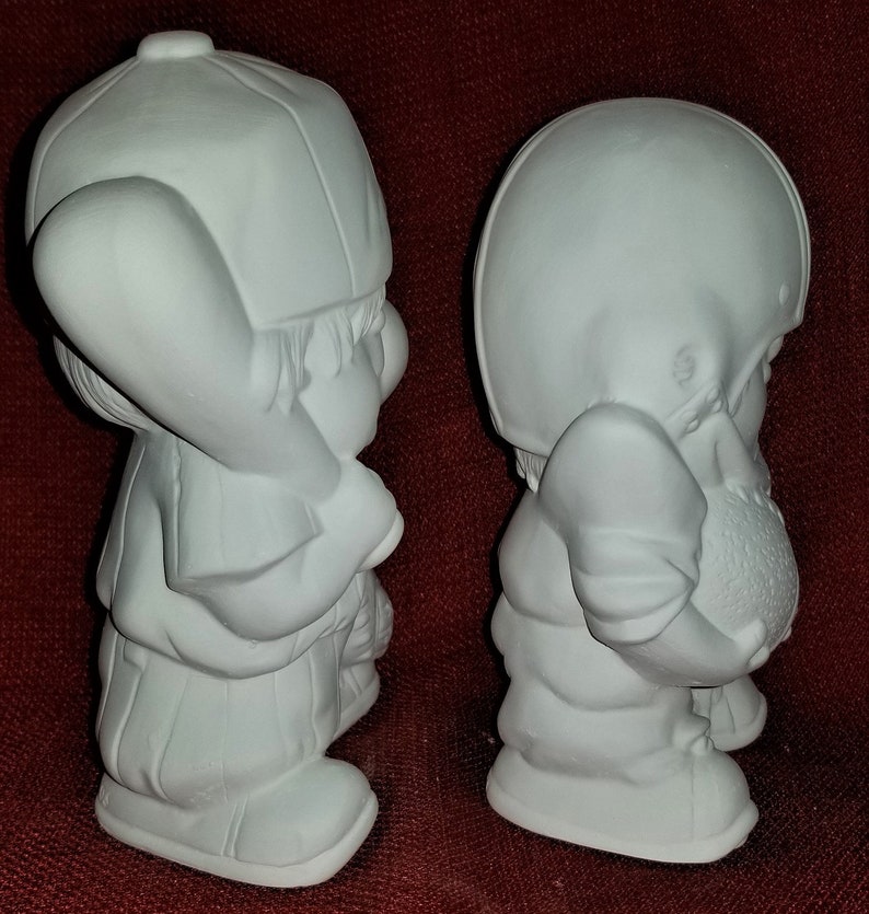 Unpainted Ceramic Bisque Sports Figures CHOICE Baseball or Etsy