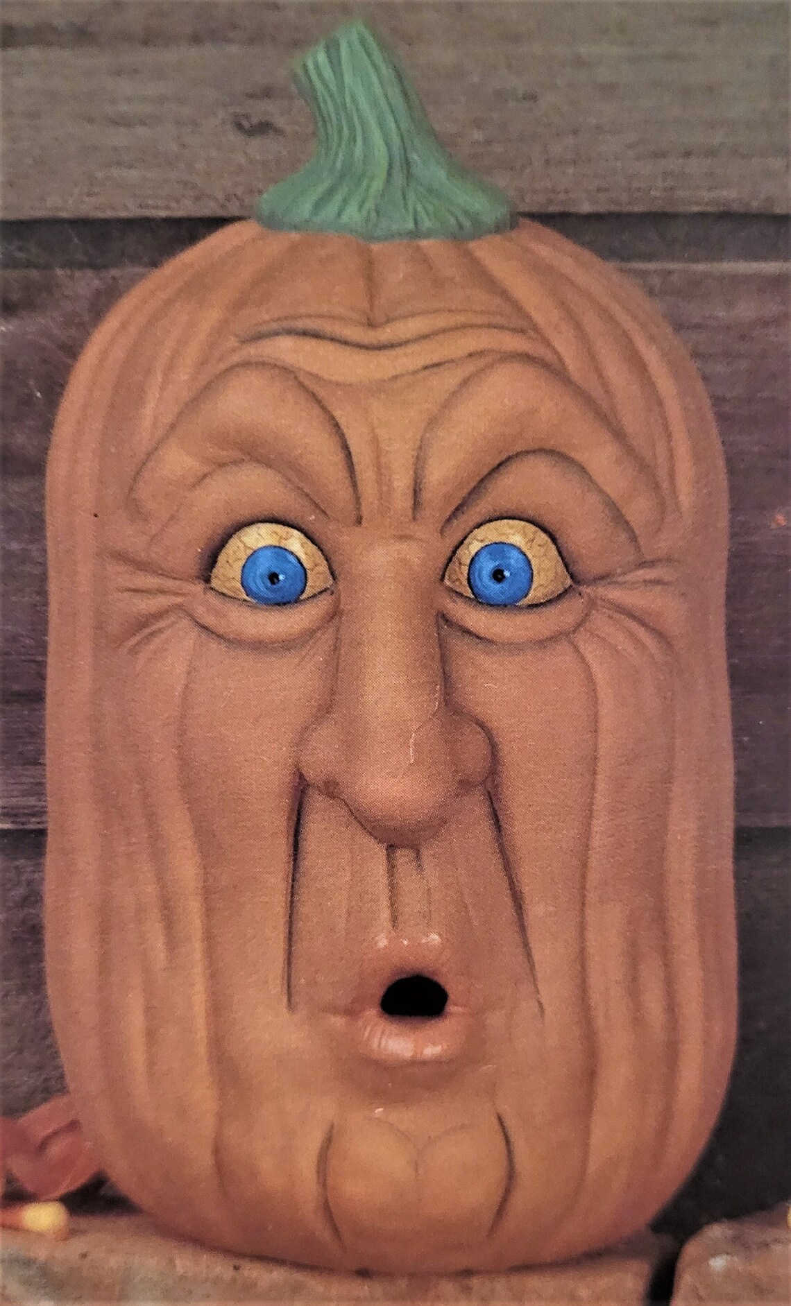 Unpainted Ceramic Bisque LARGE Pumpkins w/Faces Grumpy Etsy