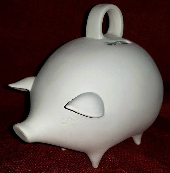 Ready to Paint Mexican PIGGY BANK Unpainted Ceramic Bisque You Etsy