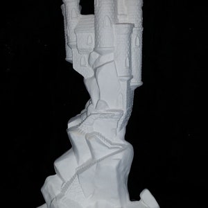 Unpainted Ceramic Bisque Medieval Castle on a Ledge Unpainted Ceramic  - Paint Your Own Pottery U Paint Ceramic Bisque Ready to Paint