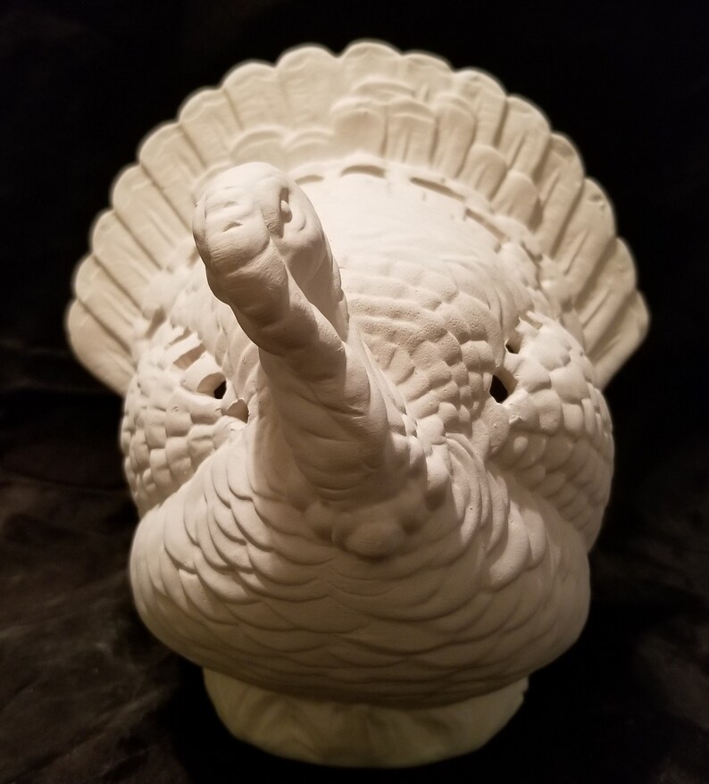 Unpainted Ceramic Bisque LIGHT UP Turkey Ready to Paint Bisque Etsy