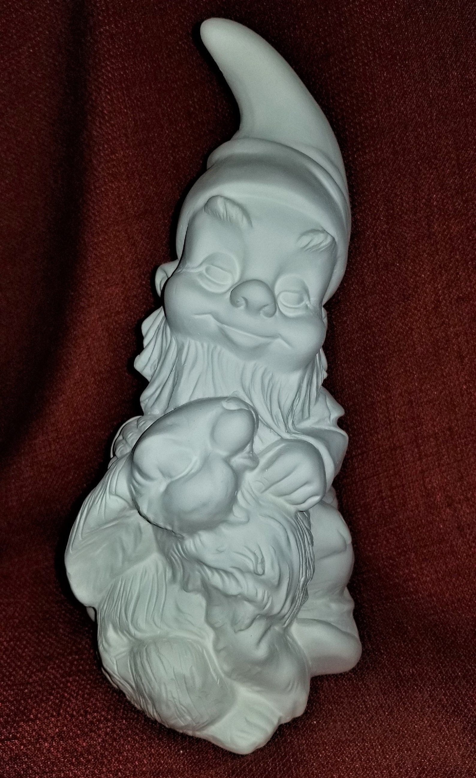 Unpainted Ceramic Bisque Gnomes 6 Available Fairy Garden Etsy