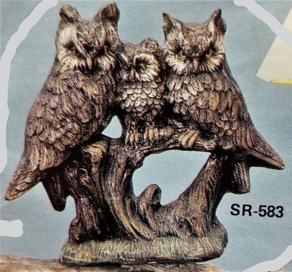Great Horned Owl on Branch Ceramic Bisque ready to paint