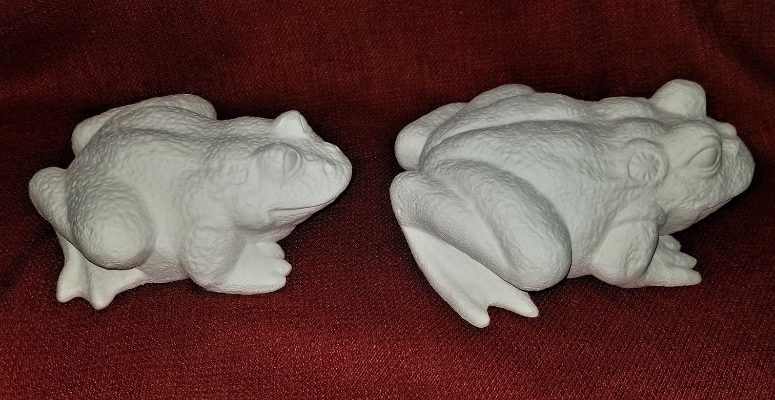Unpainted Ceramic Bisque Garden Frogs CHOICE Medium or Small Etsy