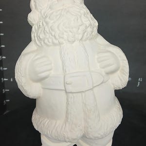 Unpainted Ceramic  Traditional Santa - Jolly Santa Unpainted Ceramic Bisque You Paint Your Own Unfinished Gare Santa
