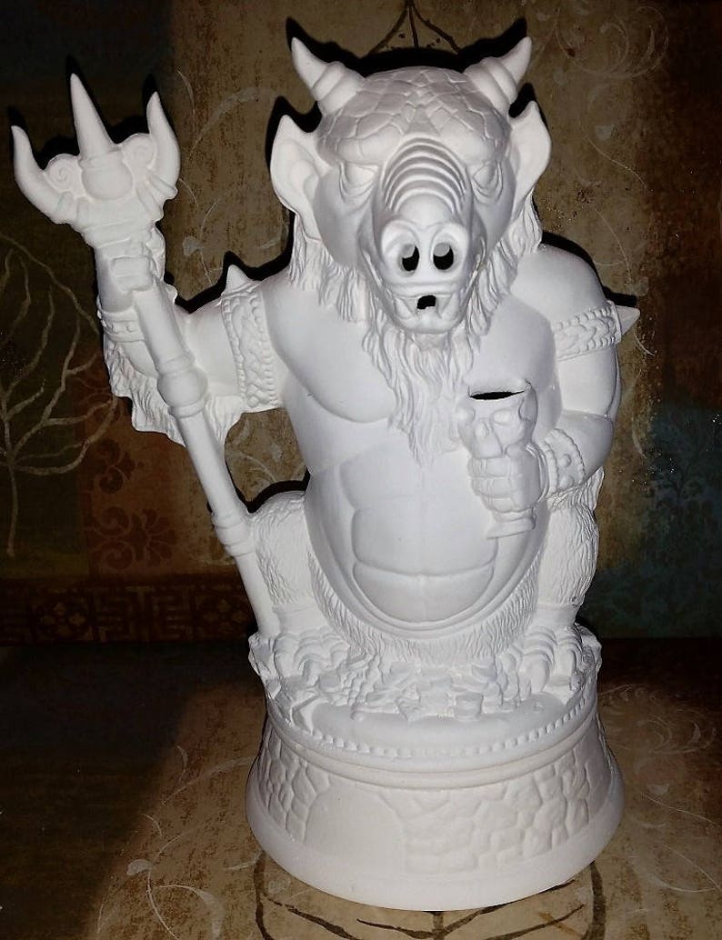 Ready to Paint Demon Smoker Incense Burner Devil Beast Etsy