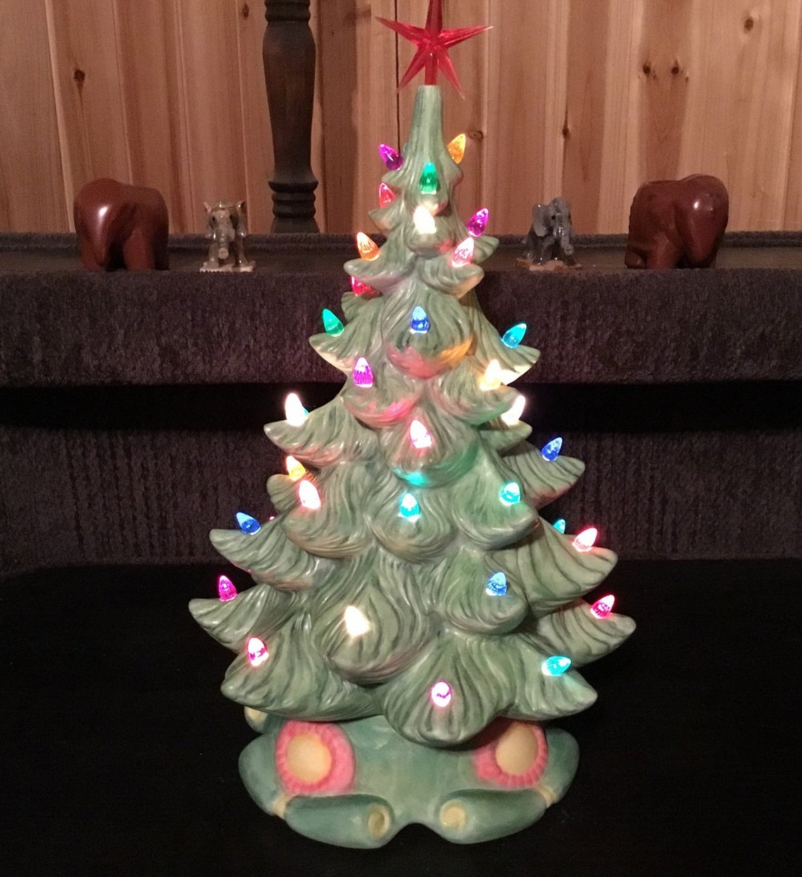 DIY Ceramic Bisque Christmas Tree Kit 20 Tall w/ Base Etsy