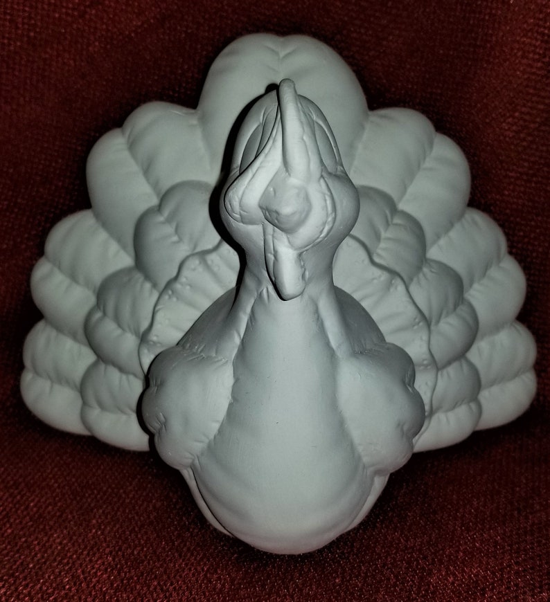 Ready to Paint Softie Quilted Turkey Unpainted Ceramic Bisque Etsy