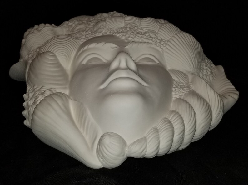 Unpainted Ceramic Bisque Mask Featuring Sea Shells Face Etsy Unpainted Ceramic Bisque Mask Featuring Sea Shells Face Etsy
