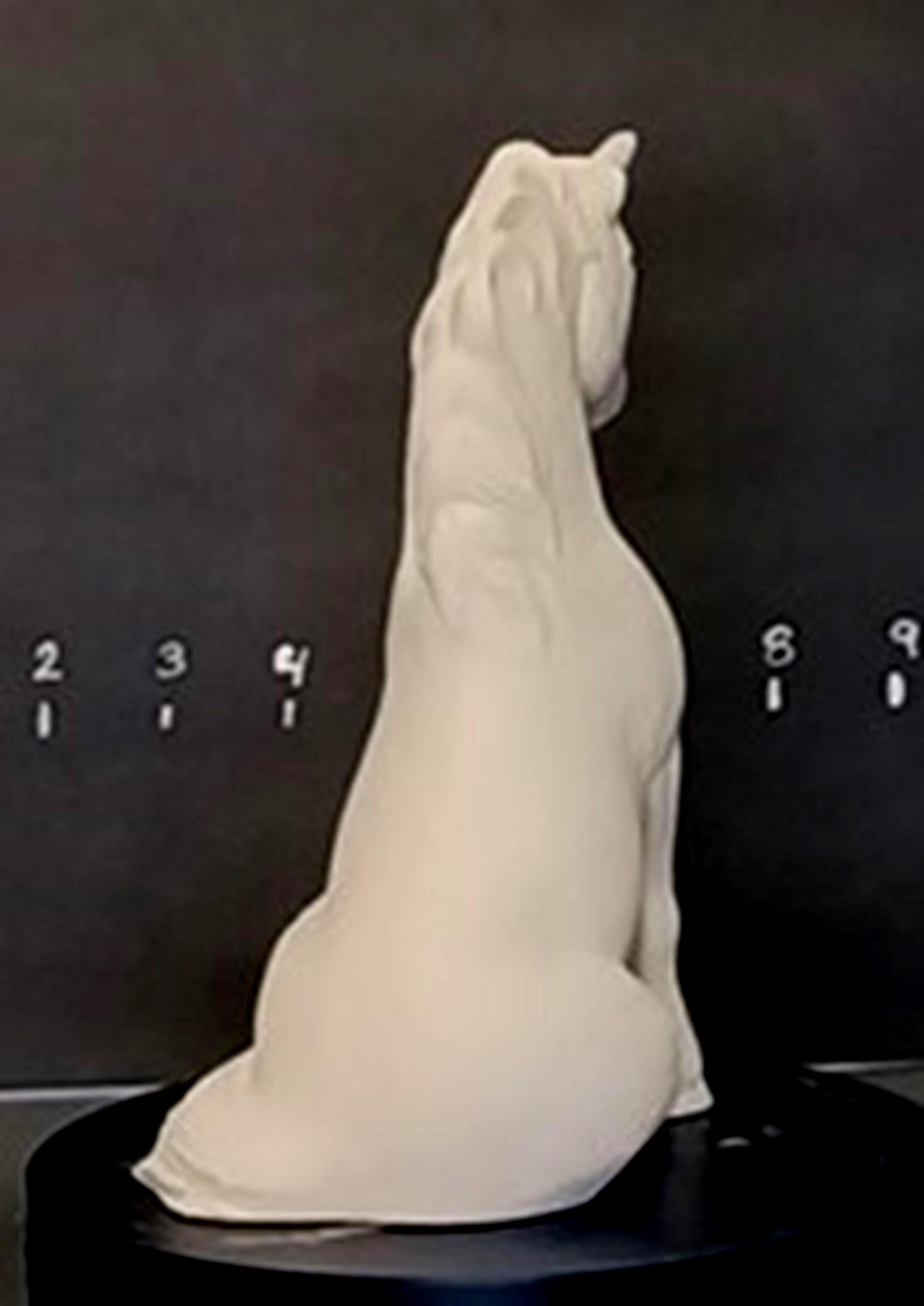 Boîte à Bibelot Licorne En Céramique - Format Biscuit Non Peint - 11,5 Cm