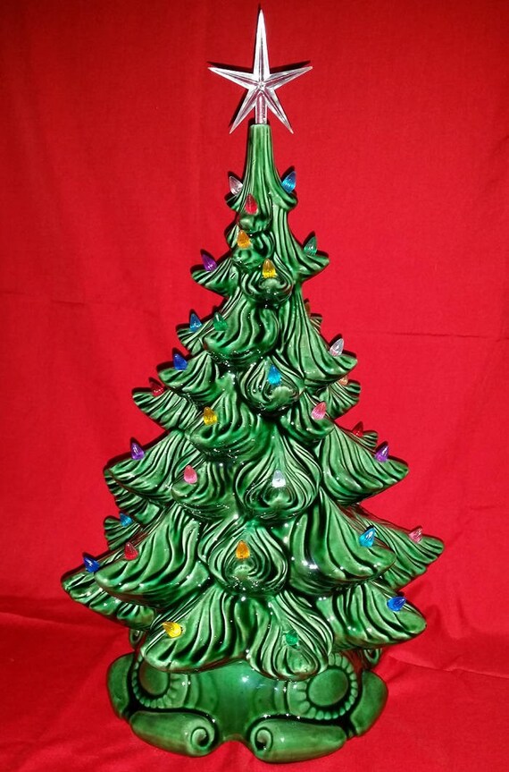 Ceramic Bisque Christmas Tree Kit DIY 20 Tall w/ Base