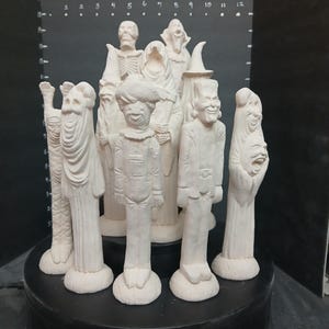 Unpainted Ceramic Movie Monsters Pencil Stack-Dracula-Witch- Unpainted Ceramic Bisque Unfinished Ceramic U Paint Your Own Pottery