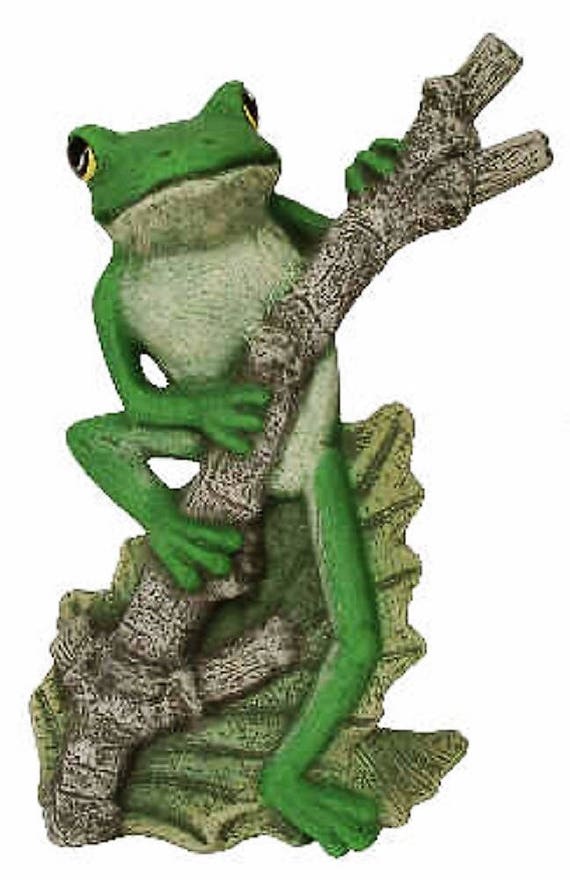 Ready to Paint Ceramic Bisque Tree Frog Hanging on Branch Etsy