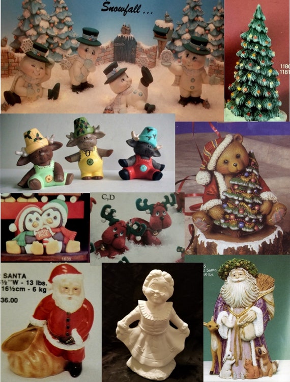 Unpainted Bisque Christmas Ornaments Unpainted Ceramic Bisque Flat