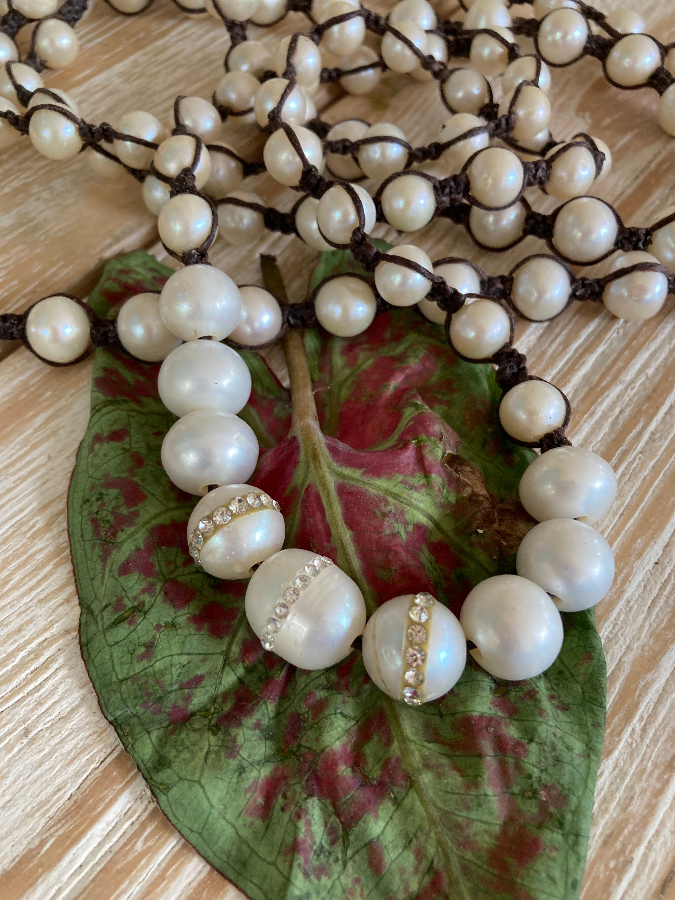 3 Angels&hellip;.Endless love Classic natural Pearls hand Etsy