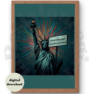 What Fresh Hell Awaits Us Today Satire Print, Political Humor Protest Sign (Digital Download)