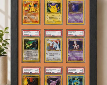 PSA Slab Trading Card Display Frame Case - benutzerdefinierte Farbe Rahmen | Pokémon • MTG • Yu-Gi-Oh • One Piece • Sportkarten