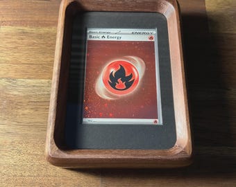 1 Card Trading Card Display Frame Case – Custom Arc Mini Curved Hardwood Frame | Pokémon • MTG • Yu-Gi-Oh • One Piece • Sports Cards