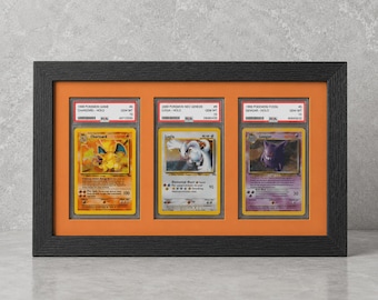 PSA Slab Trading Card-vitrinekast – lijst in aangepaste kleur | Pokémon • MTG • Yu-Gi-Oh • One Piece • Sportkaarten