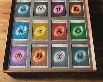 12 Card Trading Card Display Frame Case – Custom Arc V Curved Hardwood Frame | Pokémon • MTG • Yu-Gi-Oh • One Piece • Sports Cards
