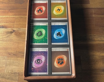 4–6 Card Trading Card Display Frame Case – Custom Arc IV Curved Hardwood Frame | Pokémon • MTG • Yu-Gi-Oh • One Piece • Sports Cards