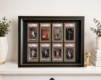 8 PSA & CGC Graded Slab Trading Card Display Frame Case | Pokémon • MTG • Yu-Gi-Oh • One Piece • Sports Cards