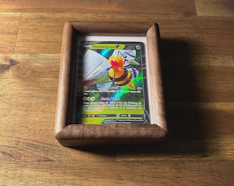 Snap Frame - Toploader magnetisches gewölbtes Massivholz Roh-Sammelkarten-Gehäuse für Pokémon, MTG, Yu-Gi-Oh! & am Stück