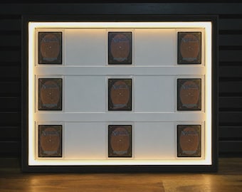 Toploader 9–15 Card Trading Card Display Frame Case – Custom Lumen Slide III LED Frame | Pokémon • MTG • Yu-Gi-Oh • One Piece • Sports Cards