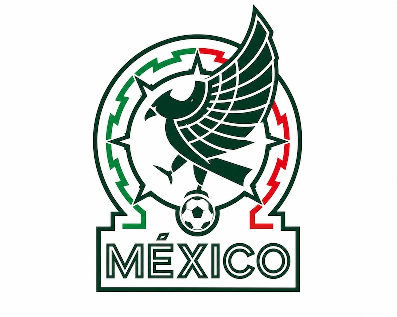 Mexico National Team SVG Bundle, Mexican Soccer Logo Pack, Football Eagle Crest PNG, Cricut Cut File, T-Shirt Design, Mexico world cup image 3