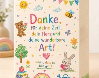 Toffifee Wrapper, Teacher Appreciation Gift, Daycare Farewell, Crayon Style (Digital Download)