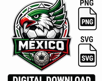 Mexico Soccer Team Logo SVG  PNG , Nuevo Logo Selección Mexicana Digital File