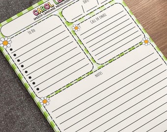 Personalized Speech Therapy Post-it® Notes, SLP Sticky Notepad(4x6")