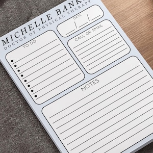 Personalized Physical Therapist Post-it® Notes, Modern PT Sticky Notepad