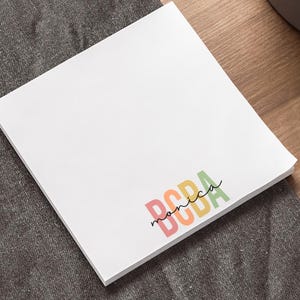 Personalized BCBA Post-it® Notes, Minimalist Style BCBA To-Do list, Organizational Gift for Bcba, Custom Notes