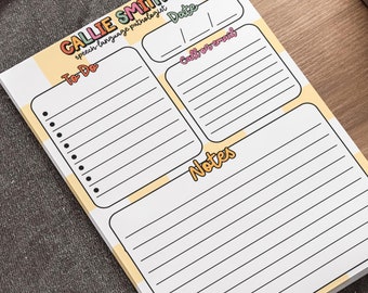 Notas adhesivas Post-it® personalizadas para terapeutas del habla, lista de tareas para logopedas, regalo para terapeutas del habla y el lenguaje, notas adhesivas personalizadas