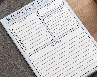 Notas adhesivas Post-it® personalizadas para logopedas, bloc de notas adhesivas personalizado para logopedas