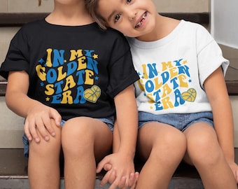 Youth Golden State Shirt, Kids sized Retro Golden State, Girls Golden state t shirt