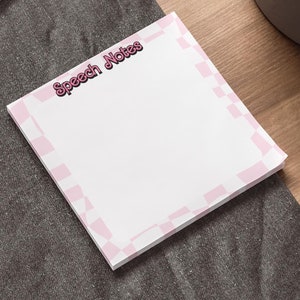 Retro Logopädie Sticky Note Pad, Slp Slpa 90er Jahre Puppe Stil Post-it® To-Do Liste Logopädie, Schreibwaren Geschenk