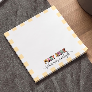 Personalized Behavior Analyst Post-it® Note Pads, Gift for BCBA, custom Post-it® notes