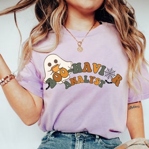 Halloween ABA Shirt, Boohavior analytiker, Geschenk für bcba, Unisex Comfort Colors® 1717