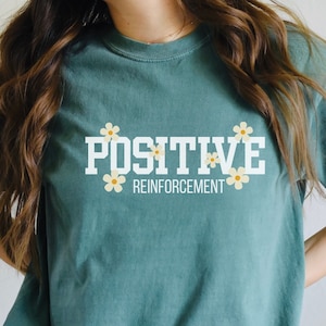 Positive Reinforcement shirt, RBT BCBA tee, Aba therapy, Sped teacher, inclusion specialist unisex Unisex Comfort Colors® 1717