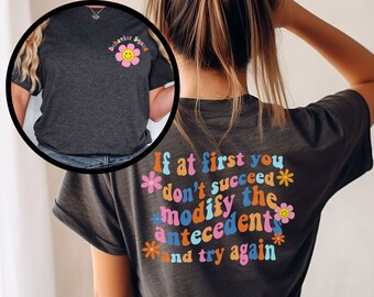 Funny ABA Therapist Shirt: BCBA RBT Gift, Behavior Squad Tee