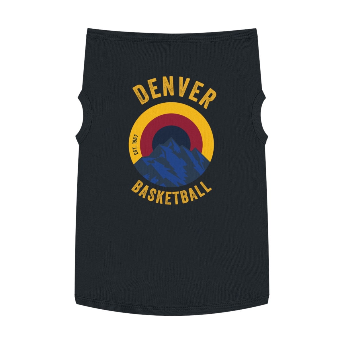 Denver Basketball Dog Shirt, Mile High City Dog, pet apparel