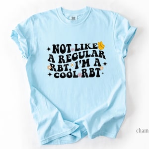 Funny Behavior Tech Shirt, Not Like a Regular Rbt I&#39;m a Cool Rbt Shirt, Retro Behavior Technician Shirt, Unisex Aba Tee Comfort Colors® 1717