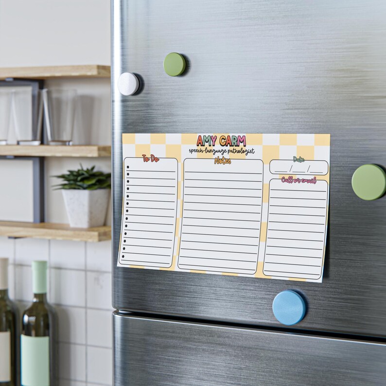 Personalisierter Logopäde Post-it® Notizzettel, To Do Liste für Logopäde, Geschenk für SLP SLPA, personalisierte Notizen Bild 8