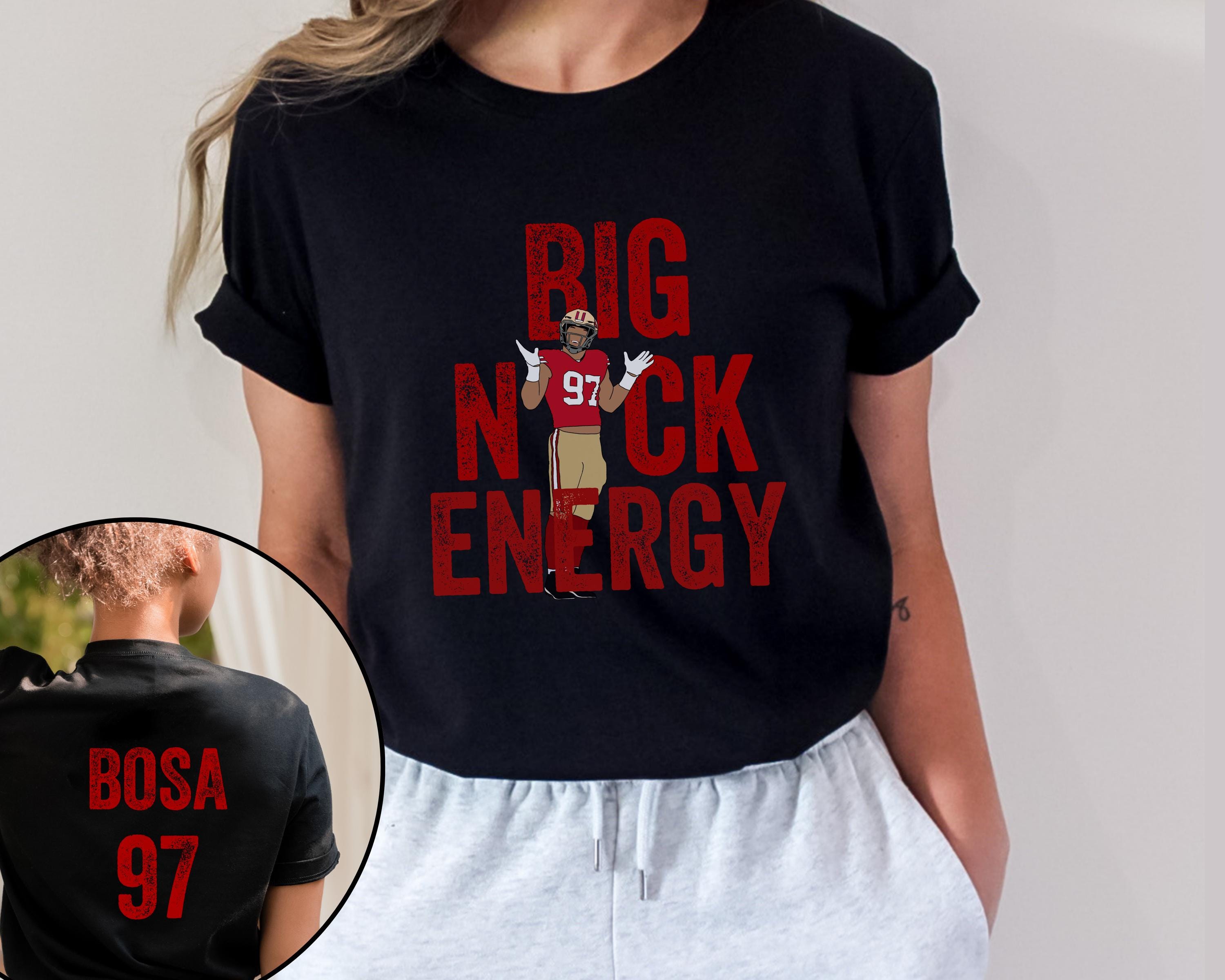 Nick Bosa Shirt: Big Nick Energy SF Football Unisex Tee - Etsy