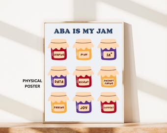 ABA Therapy Office Poster, Behavior Analysis Wall Art
