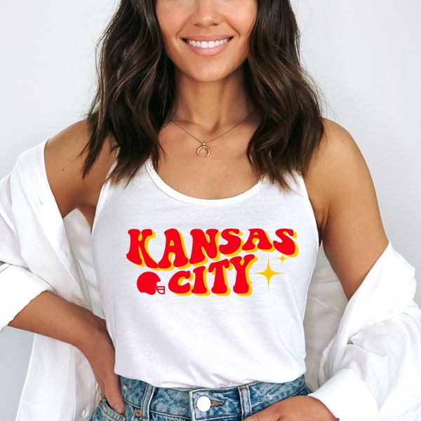 Kansas City Tank Top, KC Football, KC apparel Womens