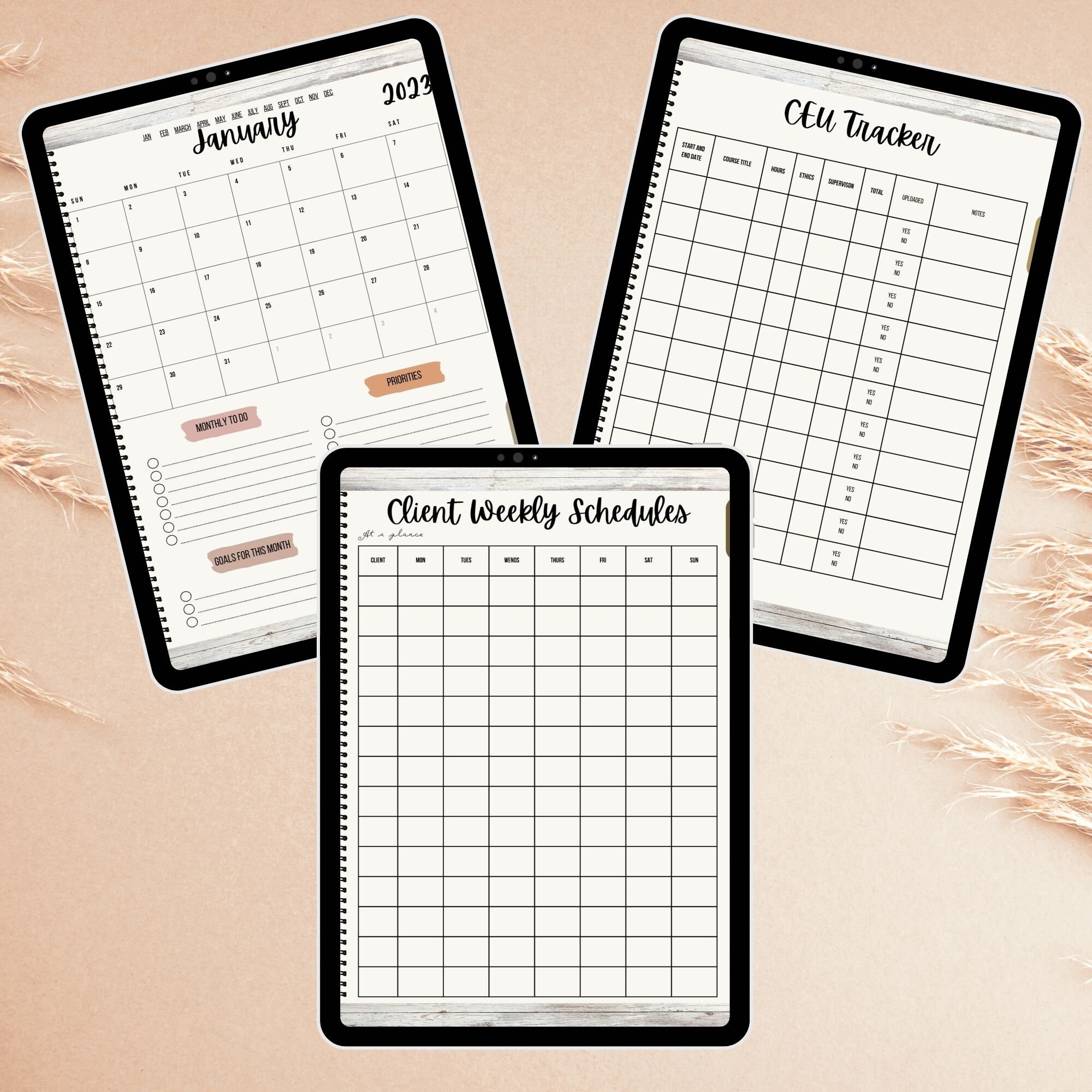 2026 BCBA Planner, Behavior Analyst Digital Planner, ABA Printable ...