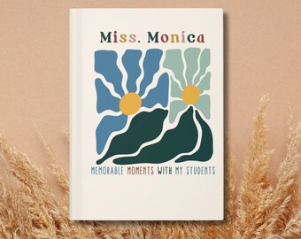 Personalized Teacher Journal, Classroom Memories, Hardcover Matte